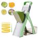 Color Of The Face Home Slicer Stainless Steel/Plastic in Green | 13.4 H x 5.9 W x 9.4 D in | Wayfair QSJB0C3QQWHNR