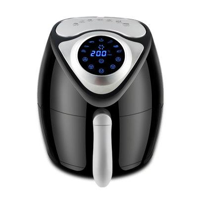 LIYONG Revolutionize Your Cooking w/ The Touch-Controlled, Automatic Power-Off Air Fryer That Ensures Efficient & Safe Frying in Black | Wayfair