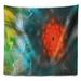 East Urban Home Floral Multi Color Fractal Petals Dandelion Tapestry Polyester in Black | 50 H x 60 W in | Wayfair 23042A0E5CF2453CB033EE5EED5FFF43