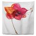 East Urban Home Flower Beautiful Dual Toned Star Flower Tapestry Polyester in Gray/Red | 68 H x 80 W in | Wayfair E8231F817734484DBEFC5AF73A206A48