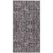 Black 45 x 24 x 0.28 in Area Rug - Nicole Curtis Geometric Machine Woven Area Rug in Mocha | 45 H x 24 W x 0.28 D in | Wayfair 099446928009