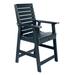 SEQUOIA PROFESSIONAL Swing Glennville Counter Dining Outdoor Arm Chair Plastic/Resin in Blue | 43.87 H x 24.75 W x 25.9 D in | Wayfair