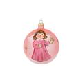 VIETRI Ornaments Baby Girl Angel Ornament Glass in Brown/Pink/White | 4 H x 4 W x 4 D in | Wayfair ORN-2738-GB