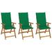 Rosecliff Heights Outdoor Recliner Chairs Patio Chair w/ Cushions Solid Wood Acacia Wood in Brown | 43.7 H x 22.4 W x 27.2 D in | Wayfair