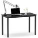 Inbox Zero Dontrelle Desk Wood/Metal in Black | 29.5 H x 55.11 W x 23.7 D in | Wayfair 7A492FE8EA1A4DB0A3B0CFBFC313B1F3