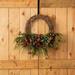 The Holiday Aisle® Cedar Artificial Wreath Most Realistic Faux in Green/Red | 22 H x 22 W x 6 D in | Wayfair 7D92A058BF254D1EBCDF515C4C12B29D