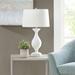 Canora Grey Rocelia Resin Table Lamp Resin/Plastic in White | 26.25 H x 15.75 W x 15.75 D in | Wayfair 26A67AFD3EBA4007AA099248DCD21103