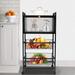 Rebrilliant Marash 21.6" W Shelving Storage Rack Steel in Black | 38 H x 21.6 W x 10.8 D in | Wayfair CD75093263F64F968D31EBEA3B8CDFFF