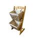Red Barrel Studio® Folding Solid Wood General Basket Solid Wood in Brown | 28.35 H x 13.78 W x 11 D in | Wayfair 2E69ACE89B4348F2AD0F13915E1996F1