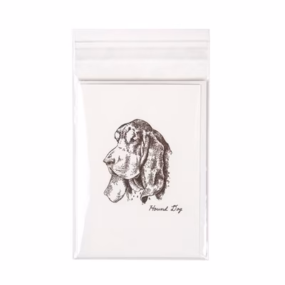 Small Self Adhesive Flap Crystal Clear Packaging For A1 Envelopes and Cards Bag Size: 3 13/16" x 5 3/16" 100 Bags Crystal Clear Bags
