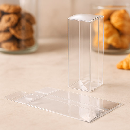 Crystal Clear Boxes with Pop & Lock Lids Great for Lipstick Lip Gloss or Lip Balm 1 5/8" x 1 5/8" x 5" - 25 Boxes - PLB34