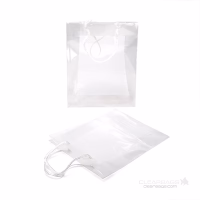 8 5/8" x 3" x 10 3/4" Clear Colored Gift Bag 10 Pieces