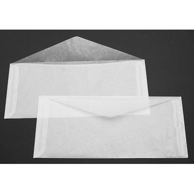 Glassine Envelopes Open Side 2 Side Seams 9 1/2" x 4 1/8" 100 Pieces