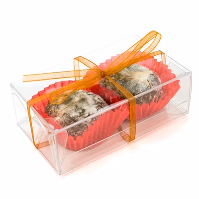 Clear Boxes - Great for Caramels Taffy Soaps Party Favors Box Size: 2 1/8" x 1 1/4" x 3 5/8" 25 Boxes Crystal Clear Boxes
