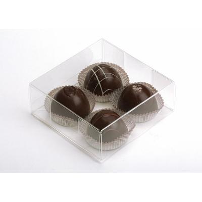 Truffle Boxes Chocolate Boxes Crystal Clear 4 1/4