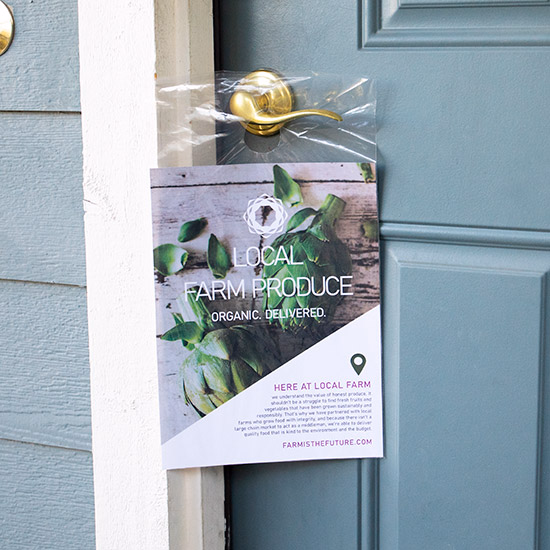 Door Knob Bags Door Knob Hanger Bags 9" x 15" 100 Bags ClearBags