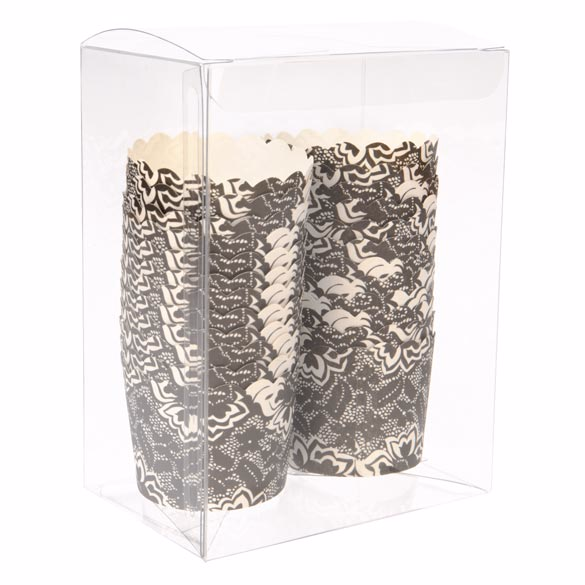 Clear Boxes - Great for Caramels Toffee Party and Wedding Favors Box Size: 4 1/2" x 3" x 5 7/8" 25 Boxes Crystal Clear Boxes