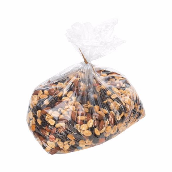 Large Poly Side Gusset Bags - 1 Mil - Great for Bulk Packaging of Trail Mix Nuts Birdseed Size: 8 1/2" x 4 1/2" x 14" 300 Bags