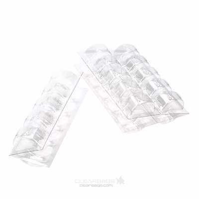 Crystal Clear Macaron Trays - Trays Only Tray Size: 12 5/8" x 7 3/8" 10 Sets of Top & Bottom Trays to hold 125 Macarons |