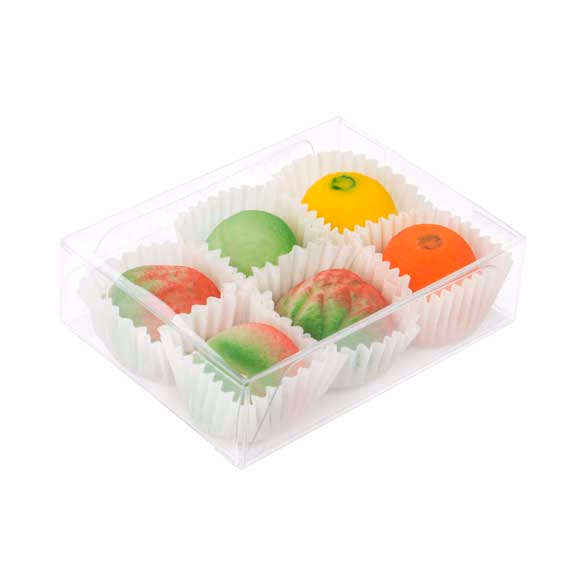Small 4 Truffle Size Chocolate Boxes with Inserts for 4 Candies Chocolates & Truffles Box Size: 2 5/8" x 1" x 3 9/16" 100 Sets |