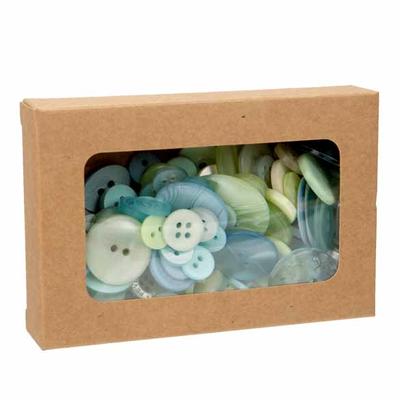 Kraft Paper Window Box with Attached PET Sheet 2 3/4" x 13/16" x 4 1/16" 25 pack