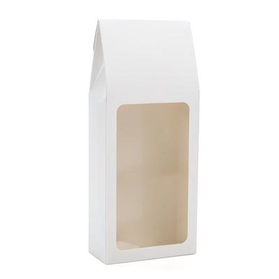 White Tapered Tote Box - Good For Rock Candy Holid...