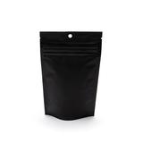 Smell Proof Bags Matte Black Child Resistant Mylar Bags 4" x 2 1/2" x 6" 100 Pieces