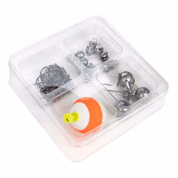 Candy Tackle Box 4 Cavity 4 1/16" x 1" x 4 1/16" 25 pack