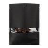 Black Kraft Compostable Heat Seal Bags w/ Window 5 3/8" x 7 3/16" 100 pack