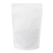 White Kraft Eco Stand Up Pouch without Zipper 5 7/8" x 3 1/2" x 9 1/8" 100 pack