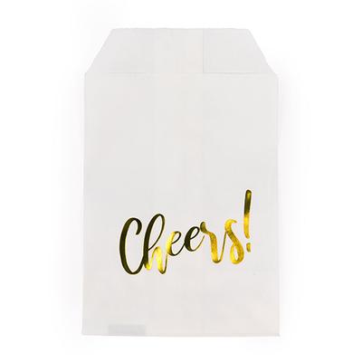 Paper Treat Bags Gold Cheers 3