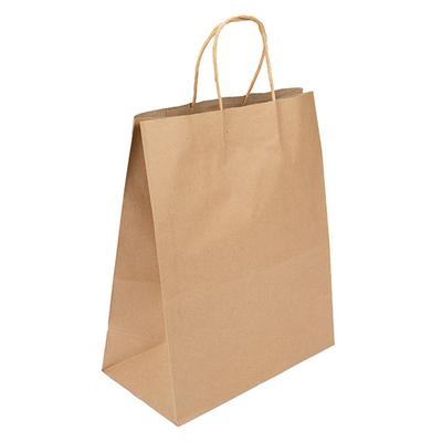 Kraft Paper Merchandise Handle Bags 50 Pack 10 5/8" x 5 1/2" x 13"