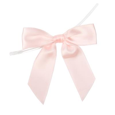Light Pink Pre-tied Bow 3 1/2