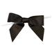 Pre-tied Metallic Black Bows 25 Pack 3 1/2" x 1"