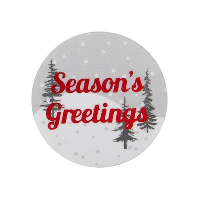 Round Printed Labels Season's Greetings 1 1/2" 1 pack LS1HSG