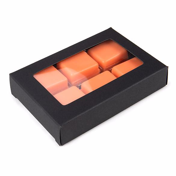 Black Kraft Artisan Candy Box Set, Square Insert 2 3/4" x 13/16" x 4 1/16" 25 pack