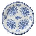 Oneida L6703061152 10" Irregular Round Lancaster Garden Plate - Porcelain, Blue Floral Design