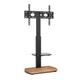 TTAP FS-1-OAK 1232 mm TV Stand with Bracket - Black & Oak, Black,Brown