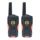 COBRA AM1055 FLT Walkie Talkie - Twin Pack, Black,Orange