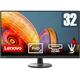 LENOVO D32-45 67A0GAC2UK Full HD 31.5" VA LCD Monitor - Black, Black