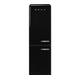 SMEG FAB32LBL5UK 70/30 Fridge Freezer - Black, Black