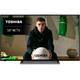 50" TOSHIBA Fire TV 50UF3D53DB Smart 4K Ultra HD HDR LED TV with Amazon Alexa, Silver/Grey,Black