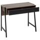 INTERIORS by Premier Bradbury Veneer Desk with 1 Drawer - Dark Oak