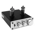 TUBE-03 Mini HiFi Audio Preamplifier 6K4 Vacuum Tube Amplifier Buffer Treble Bass Adjustment RCA