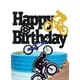 Bicycle Cake Topper Happy Birthday Bike Cake Decorations Boy Girl Sport Bicycle Themed Birthday