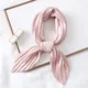 Mode Frauen Seide Plissiert Schal Luxus Solide Neck Schals Foulard Femme Crinkle Haar Band Schals