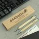 Personalised Graduation Wooden Pen and Pencil Set - Gift for Him | Gift for Her | Exams