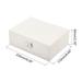 Jewelry Box Organizer Case, PU Jewelry Organizer Portable Jewelry Box, White