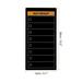 10.2" x 5.1" Magnetic Chore Chart, Dry Erase Whiteboard - Black