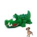 Alligator Sensory Squeaky Dog Toy Natural Rubber (Latex) Lead-Free Chemical-Free Complies to Same Safety Standards as Childrenâ€™s Toys Soft Squeaky (Small)